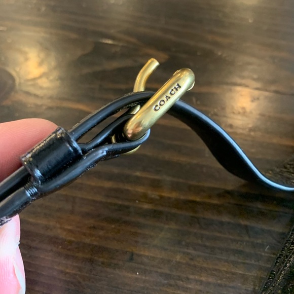 Coach Riley Convertible Bag Waist Belt Black Plum Pebbled Leather Bag - Picture 10 of 16